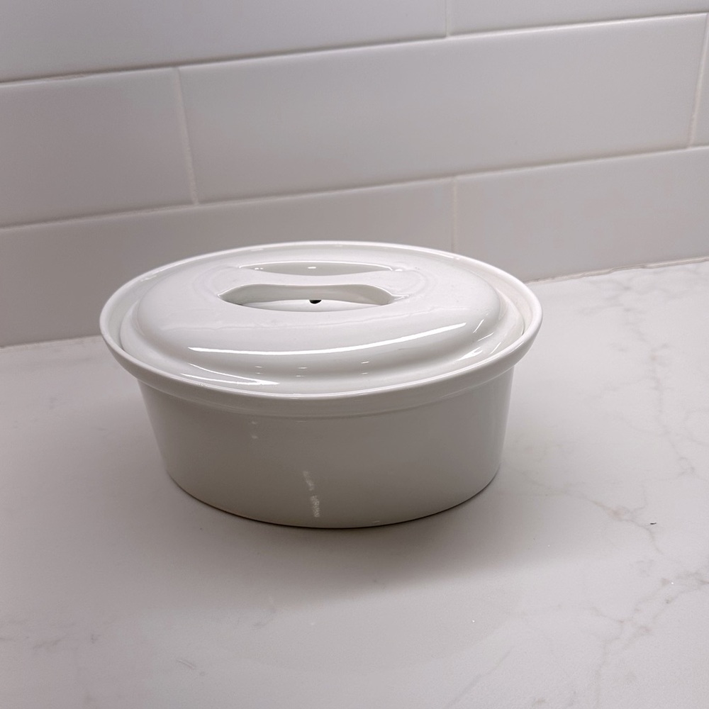 Apilco One Quart Casserole Dish New. - French Porcelain